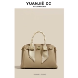 Портативная платиновая вместительная и большая сумка на одно плечо, из натуральной кожи, премиум класс