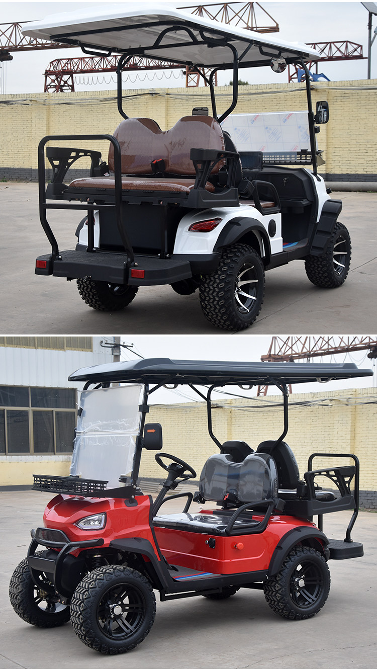 Гольф-кары 4-8座高尔夫球车物业巡逻车电动观光车楼盘看房车景区游览观光车