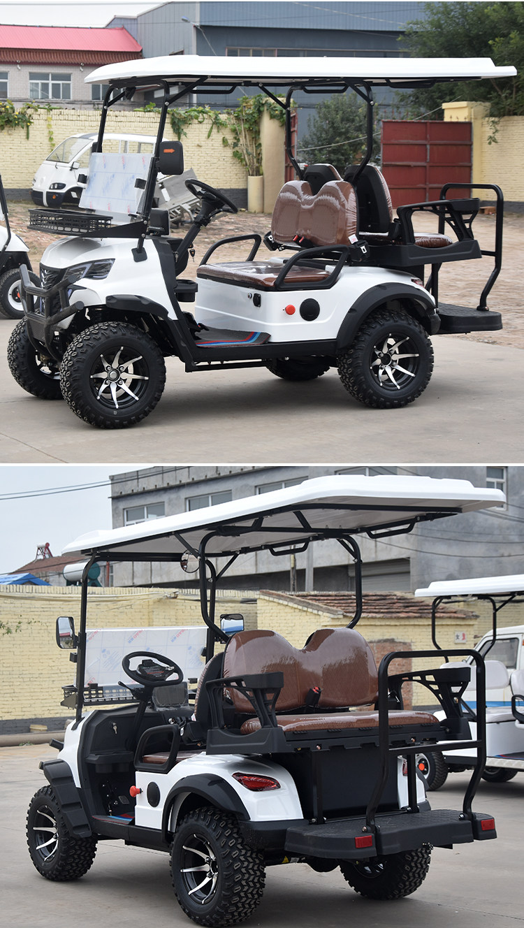 Гольф-кары 4-8座高尔夫球车物业巡逻车电动观光车楼盘看房车景区游览观光车