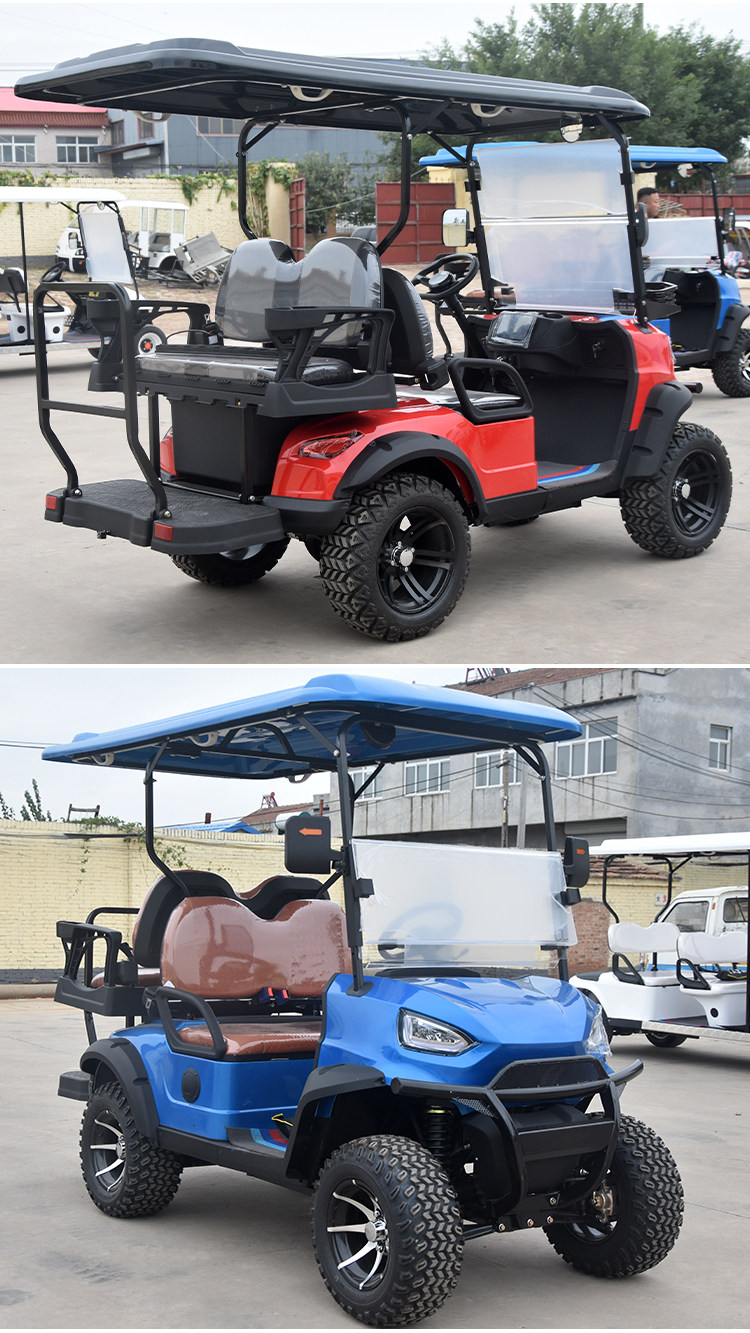 Гольф-кары 4-8座高尔夫球车物业巡逻车电动观光车楼盘看房车景区游览观光车