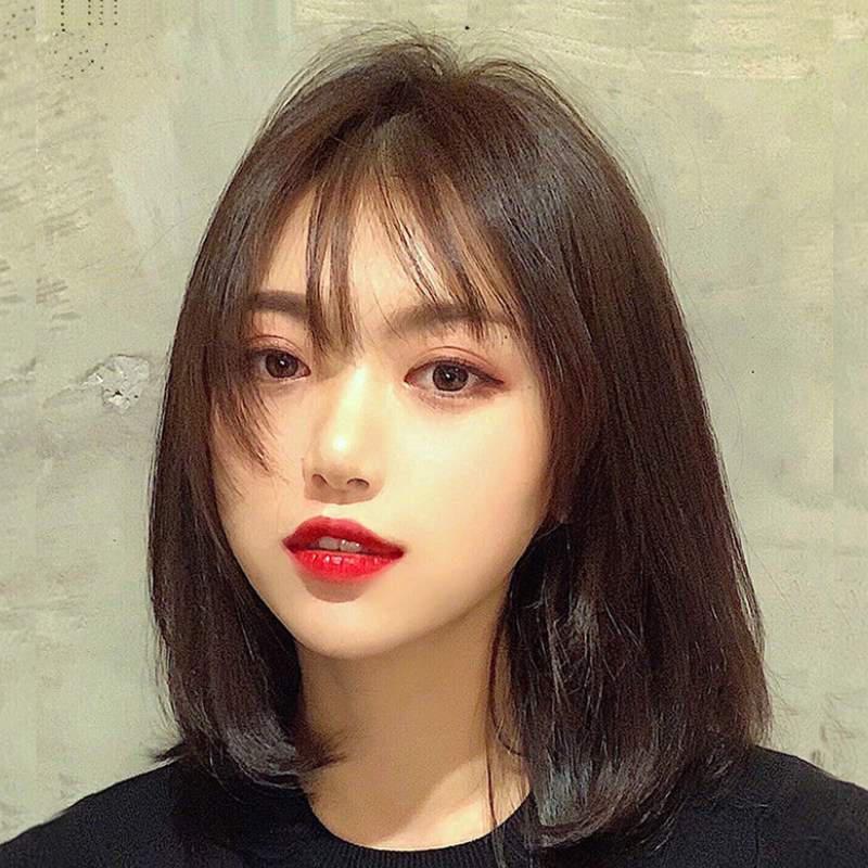 Fashion Phantom Bald Wig Woman Short Hair Chemotherapy Mesh Red Air Medium Long Hair Method Type of Sea Full Real Hair Headgear