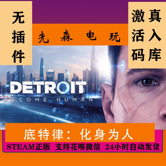 Steam Genuine Version Detroit: Become Human China Region Activation Code Cdkey