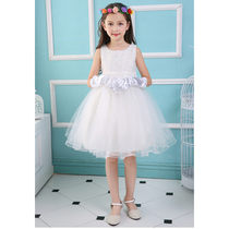 61 Children princess dress Flower girl evening dress dress Dance dress Wedding puffy princess dress Girls piano performance dress