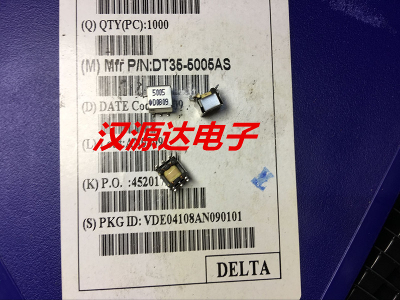 DT35-5005AS DT35-5005AS 2X15UH current 1A upper EE5 0 1: 1 audio transformer double wire common mode inductance