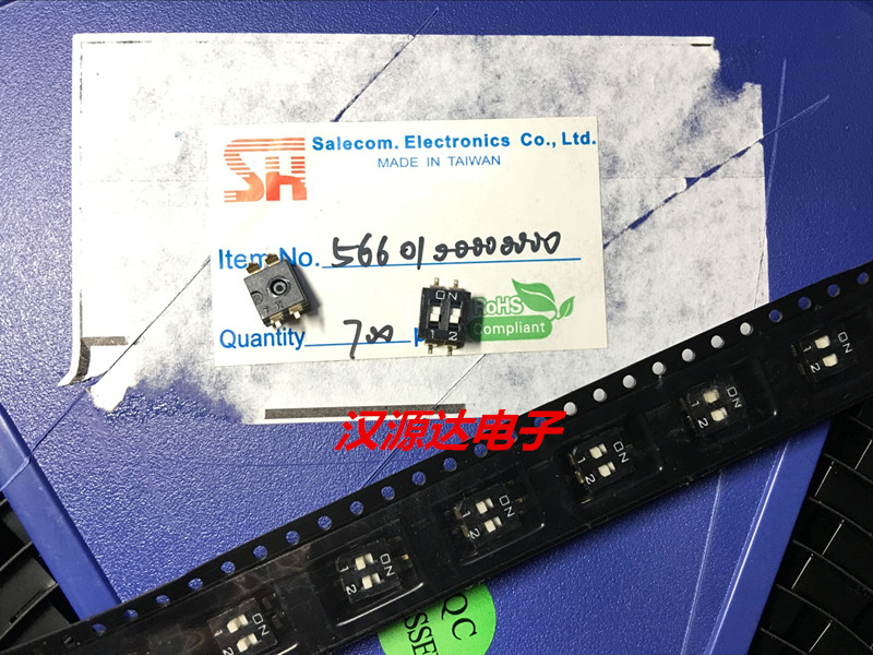 Patch Two-position dialing switch Import Taiwan SH manufacturer Black 2 position toggle switch 2P 2 54 foot distance