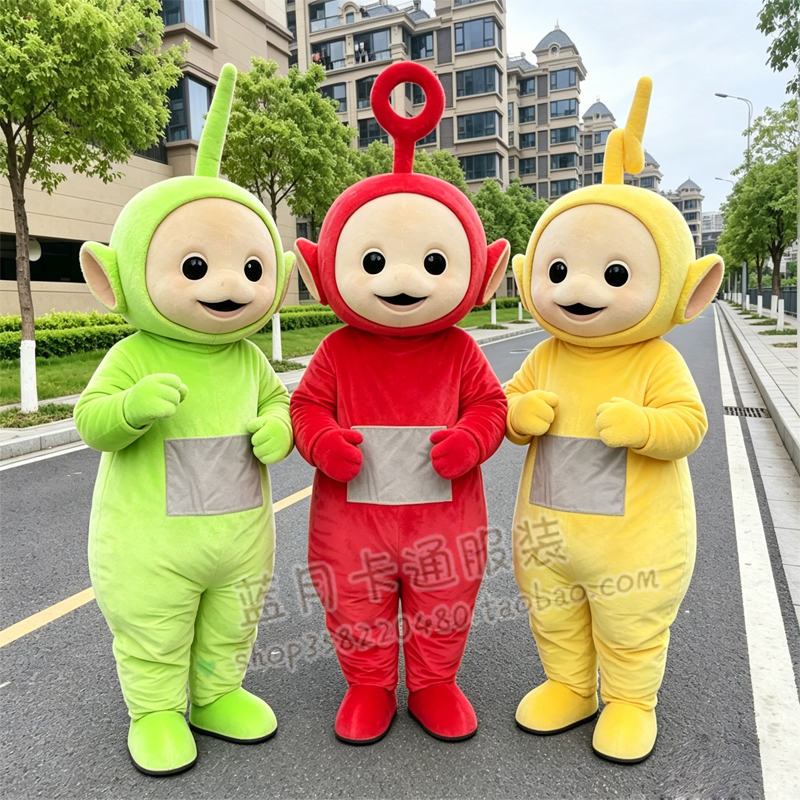 Teletubbies Adult Cosplay Costume with Lights, Glowing Outfit with Light Strips, Bar Performance Costume Teletubbies Adult Cosplay Costume with Lights, Glowing Outfit with Light Strips, Bar Performance Costume