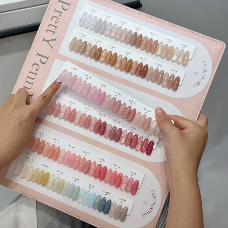 Biyiing 42-Color White Peach Refreshing Upgraded Color Chart Comparable to Color Cards, Nude Nail Polish Gel, a Complete Set of Clear Nude Pink Series Nail Art Biyiing 42-Color White Peach Refreshing Upgraded Color Chart Comparable to Color Cards, Nude Nail Polish Gel, a Complete Set of Clear Nude Pink Series Nail Art