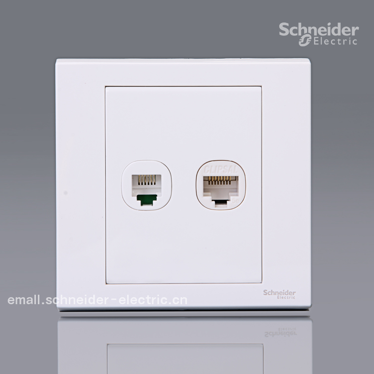 Schneider Qisheng E1500 Ruyi series telephone information socket telephone computer socket