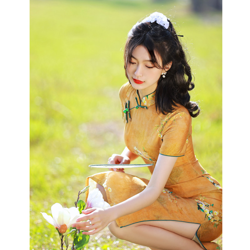Advanced feeling of the Republic of China improved cheongsam young summer 2022 new girl ancient Chinese style daily ladies