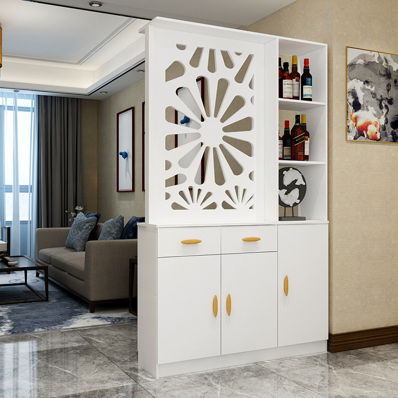 Entrance porch partition cabinet double-sided living room screen cabinet modern minimalist wine cabinet shoe cabinet integrated small apartment decoration cabinet