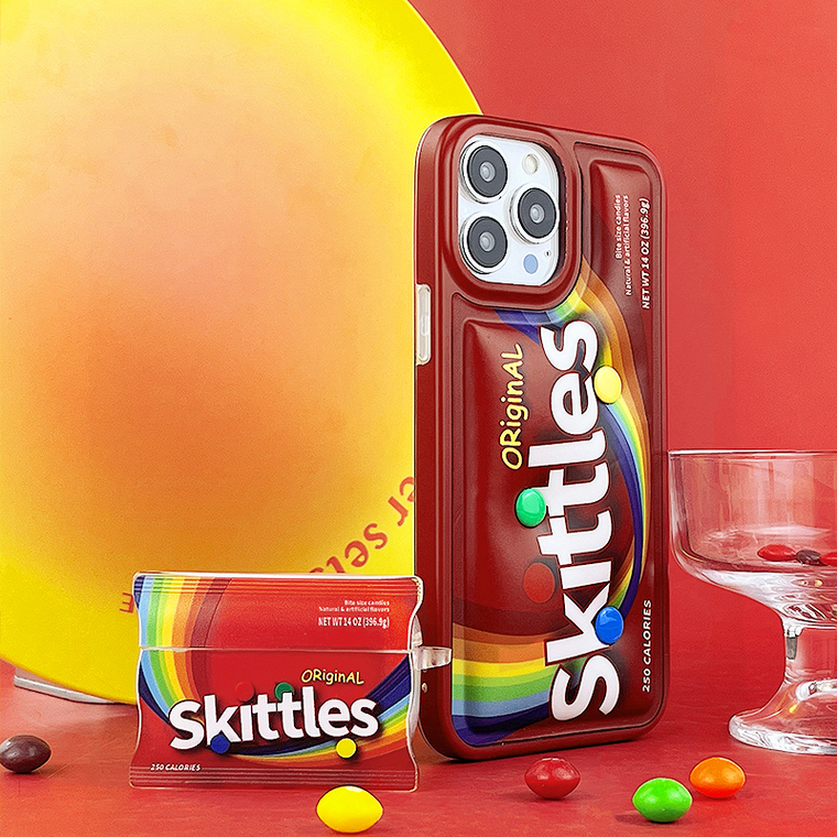 New Skittles Original Candy Shock Absorbing Puffy Puffer Down Jacket 14, 13, 12 iPhone Case