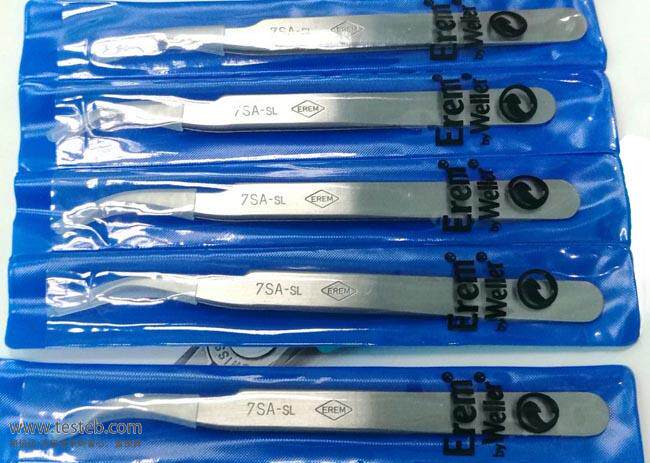 Swiss Erem 7SASL elbow tweezers Economy Section 0 2mm 2mm Eagle Mouth Bent Hook Head High Temperature Resistant Magnetostainless Steel