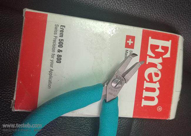 Swiss EREM 593AE Elbow pliers Circuit board DIP pin cutting Precision elbow tip pliers cutting diameter 1mm