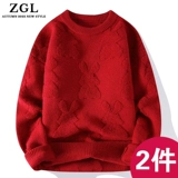 Tide, мужской демисезонный свитер, утепленный брендовый трикотажный пуховик, оверсайз