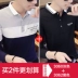 Áo thun nam tay dài mùa xuân và quần áo mùa thu ve áo cotton body nam phiên bản Hàn Quốc áo sơ mi mùa thu cổ áo sơ mi polo trẻ trung Áo phông dài