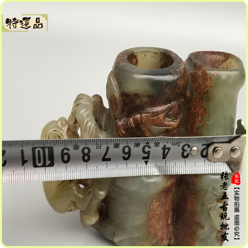 Украшения на руку 战汉明清老玉货挂件手把件岫玉高古玉器玉璧皮克老气竹子猴子摆件