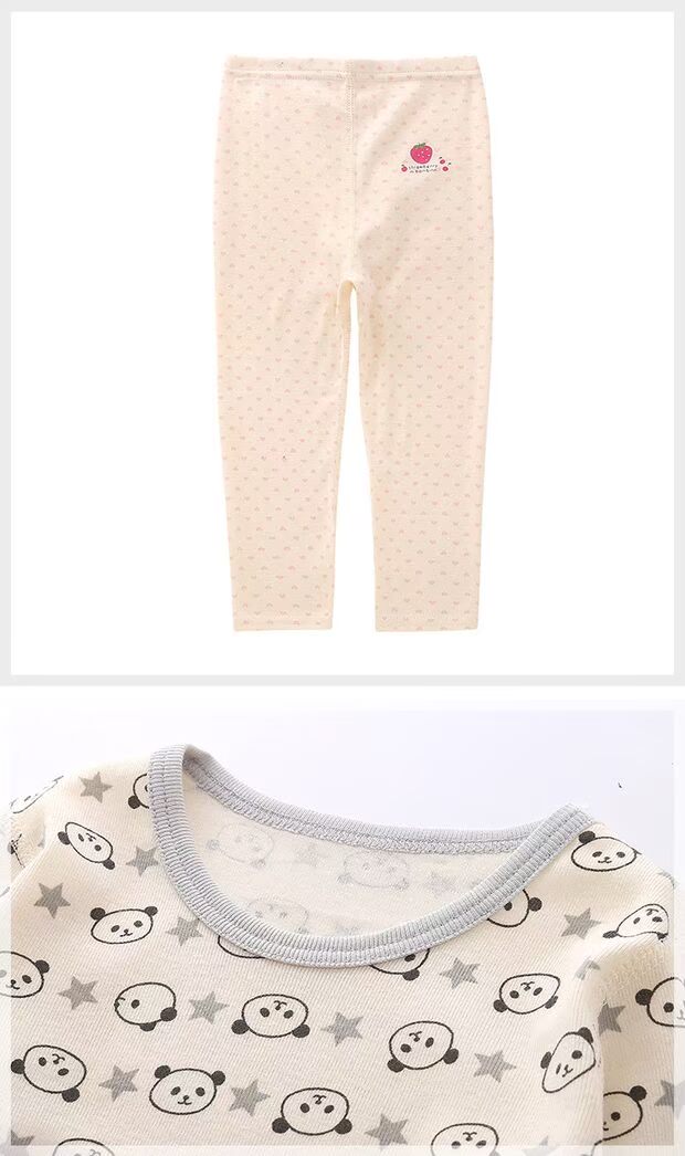 Baby Qiuyi Qiuku Set Cotton 1 2 tuổi 3-6 tuổi trẻ em mùa thu quần áo bé trai dài tay đồ lót nhà pijama bé trai