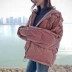 Áo cotton xuống cho nữ dịch vụ bánh mì ngắn 2019 áo khoác cotton mới Phiên bản Hàn Quốc của áo khoác ngoài rộng gió mùa đông - Bông