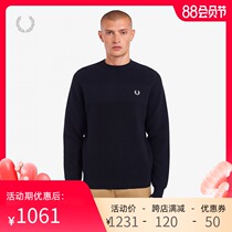 FRED PERRY MENS KNITWEAR AUTUMN COTTON ROUND NECK CASUAL simple SLIM FIT WHEAT EAR top trend K9541
