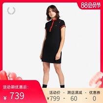 FRED PERRY Amy joint womens short-sleeved dress summer British casual wheat trend D8059