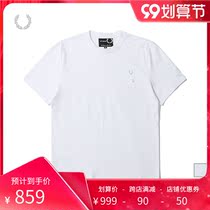 FRED PERRY Raf Simons co-name mens short sleeve T-shirt 2021 summer new wheat ear cotton M1856