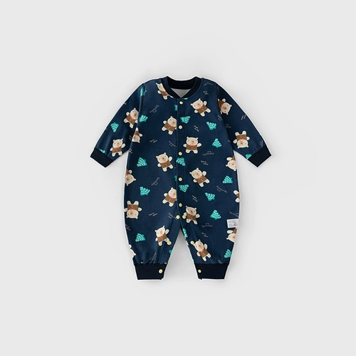 Детский осенний хлопковый лонгслив для выхода на улицу, боди, детская тонкая пижама для новорожденных, в западном стиле