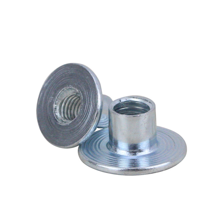 Galvanized M4M6M8M10 cold flange couplings welding nut T-type screw cap for lock butt nut super-connected nuts