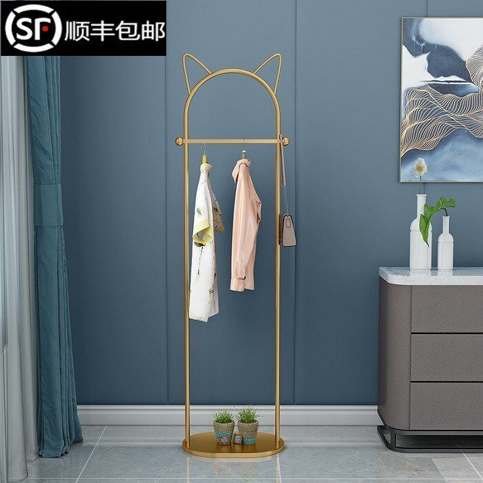 Saving space hanging clothes hangers net red identical floor with floor sturdy multifunctional sleeping room Bedroom Nordic style dwarf wall corner