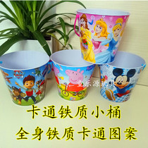Beach bucket iron bucket candy color beach bucket childrens toys childrens beach attractions hot sale