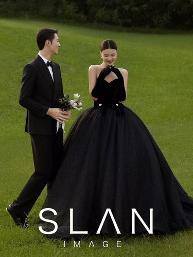 Реквизит для фотографии для влюбленных, ретро черный топ без лямок, свадебное платье, французский ретро стиль