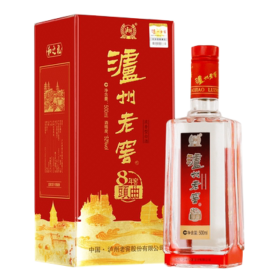 泸州老窖8年窖和之礼 52度 500ml 单瓶 浓香型白酒婚宴送礼包邮
