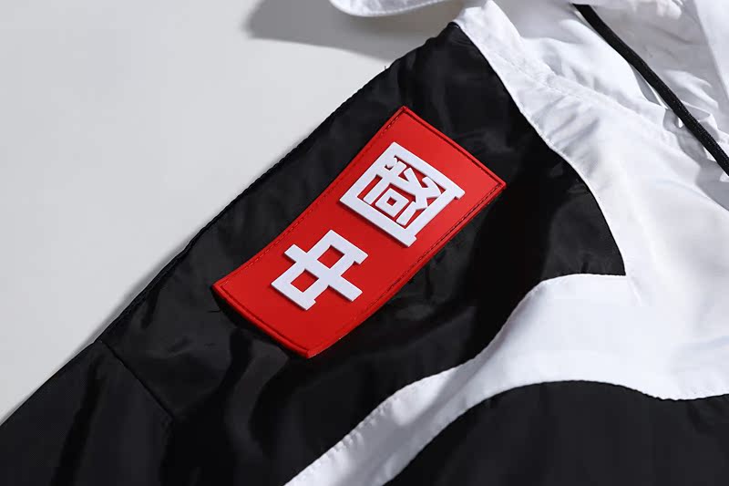 Tide thương hiệu do Trung Quốc sản xuất có chức năng áo khoác hip-hop màu gió phù hợp với nam và nữ lỏng lẻo BF Ami áo khoác có mũ trùm đầu áo khoác gió