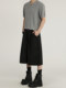 A Carton American Retro Design Silhouette Cropped Pants Unisex High-End Wide-Leg Casual Dress Pants Shorts Trendy