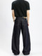A Carton of Vintage Denim Black Scimitar Wide-Leg Loose Jeans, American Casual Baggy Pants for Men and Women, Trendy