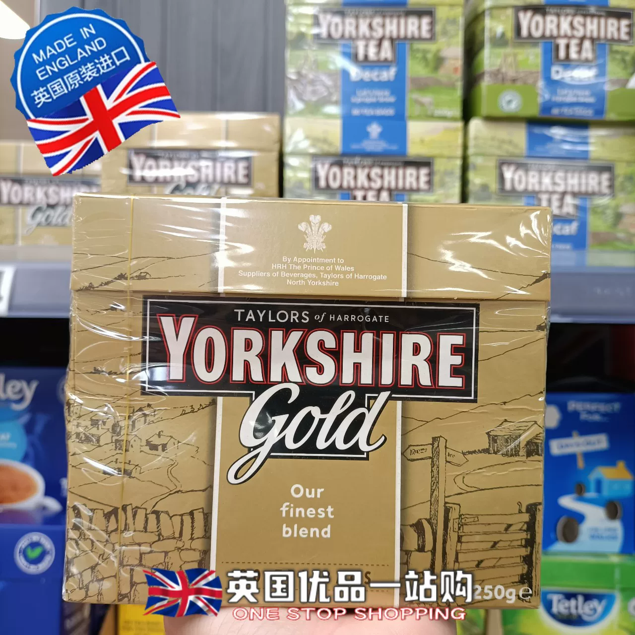 Spot британский оригинальный импортированный Yorkshire Tea Taylor Yorkshire Golden Black Tea glod80 упаковок по 250 г