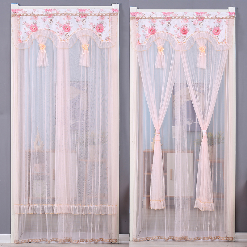 Mosquito-Proof Door Curtain, Partition Curtain for Home Use, No-Drill Bedroom Hanging Curtain, Door Mosquito Net, Fly-Proof Gauze Curtain, Summer Magic Tape Barrier