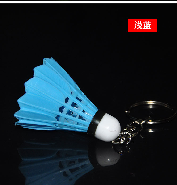 Cầu lông mặt dây chuyền trang sức cầu lông vợt vòng vòng mini quà tặng sáng tạo thể thao nhựa chìa khóa điện thoại di động đồ trang trí vợt fleet