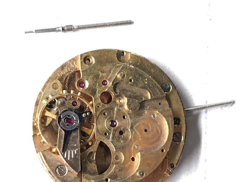 Swiss Brand New Original Breitling F690 Watch Movement Parts, Stem and Movement Only, Not for Sale, It Is a Sample