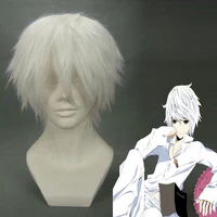 Short -sakata gintoki anime cosplay tóc trắng tinh khiết - Cosplay cosplay one piece
