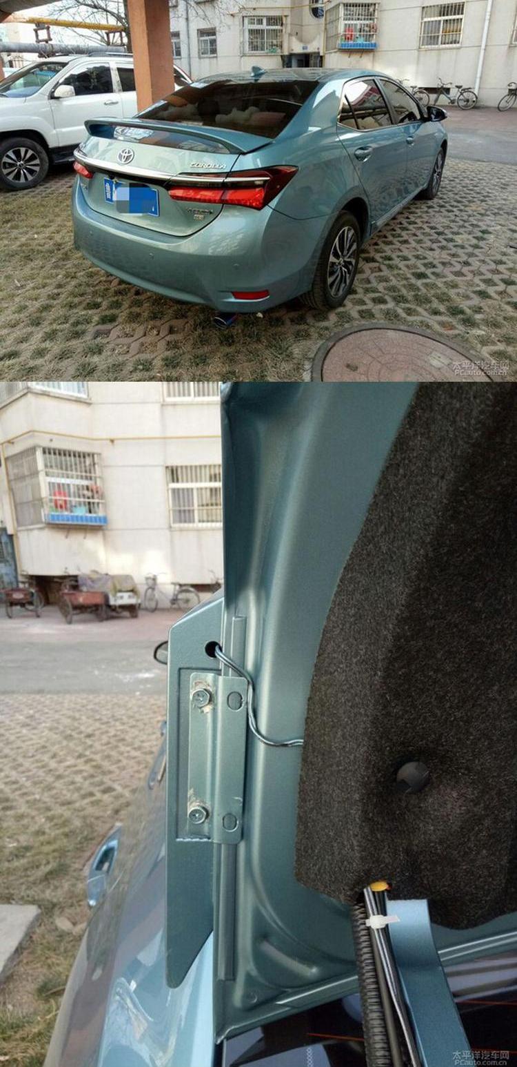 14-18 Corolla Rayling đuôi trang trí mới Corolla / Ralink động cơ kép đấm miễn phí với cánh sau sửa đổi ánh sáng cánh gió đuôi xe hơi