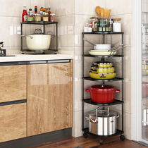 Kitchen corner storage rack countertop cabinet seasoning electric rice cooker storage rack sink pot multi-function storage rack