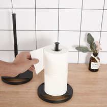Retractable tissue holder kitchen paper towel fresh-keeping bag storage rack household desktop fresh-keeping film oil-absorbing roll paper storage rack