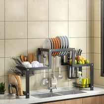 Convex kitchen sink rack stainless steel bowl rack drain rack household bowl chopsticks dish storage rack supplies