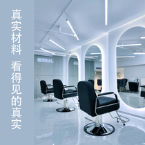 Hairdresse Shop Hanging Mirror Single Face Beauty Hair Mirror Table With Bright Lights Net Red Brief Salon Hair Salon Special Hot Dye Cut Hair Mirror