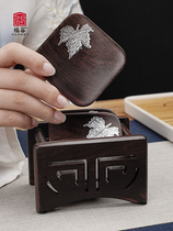 Black sandalwood coaster insulation mat wooden cup mat solid wood tea cup mat tea set accessories tea ceremony Zen Tea Cup support mat