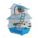 Tiger Parrot Bird Cage Peony Cage Cage Wing Bird Pearl Iron Metal Bird Cage Little Bird Cage Бесплатная доставка