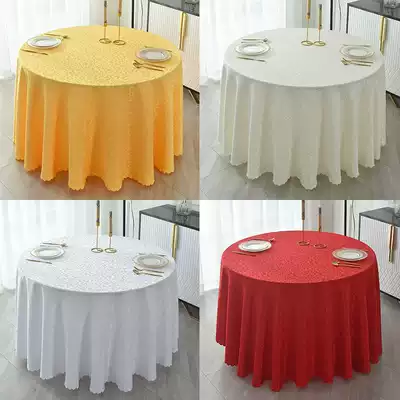 Hotel round table tablecloth restaurant round table tablecloth double hook large round table tablecloth table tablecloth