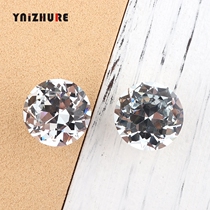 30mm diameter light and luxurious Diamond Crystal Drawers Small Handle Single Hole Cupboard Subwardrobe Door Handle High Quality