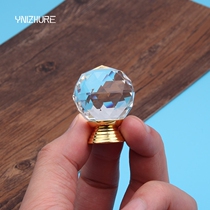 Eurostyle handle crystal handle cabinet door handle drawer pull handle clothes modern cabinet door handle gold base
