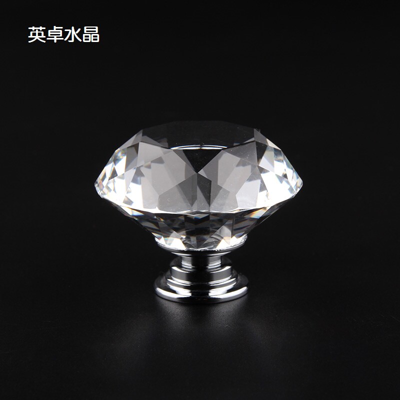 40mm crystal drill wire handle foreign trade original single quality drawer integral cabinet bathroom handle furniture hardware
